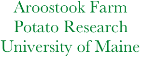    Aroostook Farm
   Potato Research
University of Maine