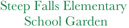 Steep Falls Elementary
       School Garden