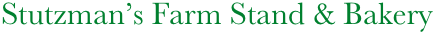     Stutzman’s Farm Stand & Bakery