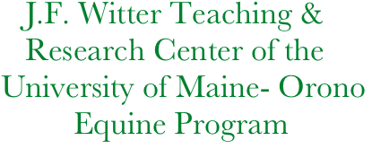    J.F. Witter Teaching &     
   Research Center of the
University of Maine- Orono
         Equine Program