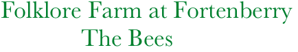      Folklore Farm at Fortenberry
                  The Bees