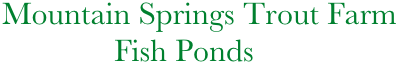    Mountain Springs Trout Farm
                 Fish Ponds