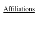 Affiliations